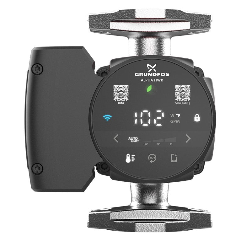 Grundfos ALPHA HWR 15-29 SF/T Smart ECM Circulator Pump (115 V)